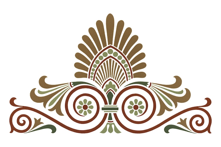 फोटो antique greek png decorative element illustration