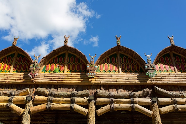 アンティークの先住民寺院