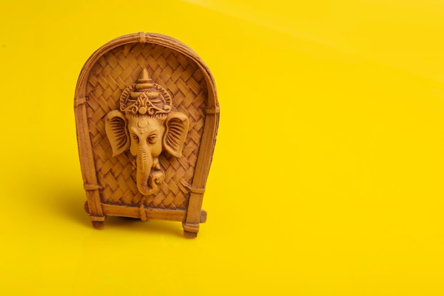 Antique lord ganesha face on plastic sup