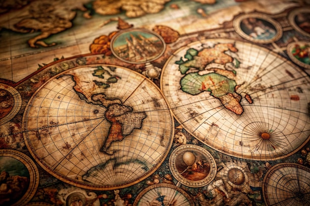 Antique Maps background