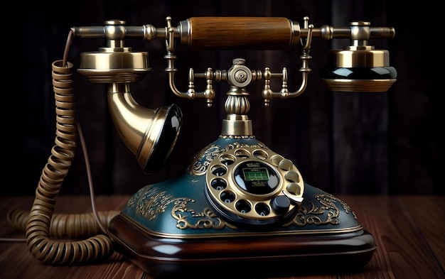 Antique phone Generative AI