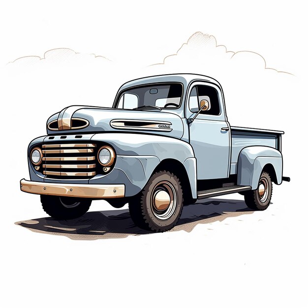 Photo antique pickup truck vintage character