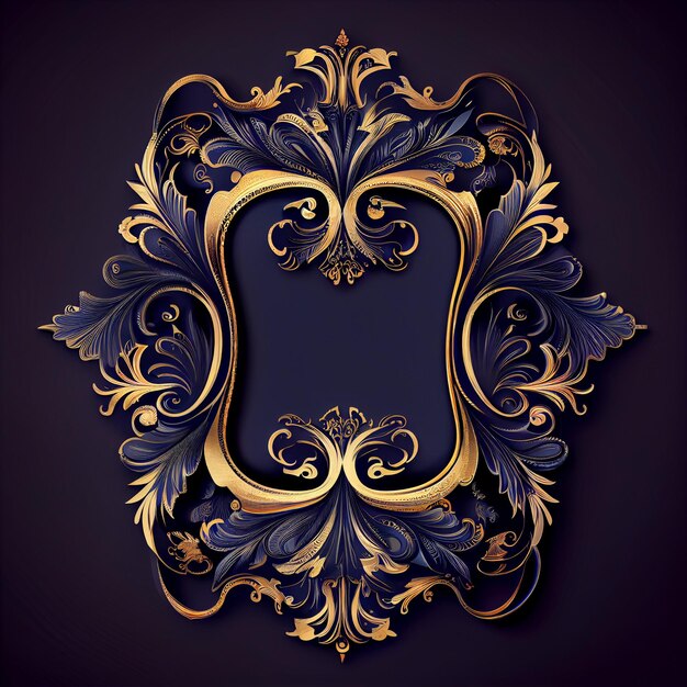 Photo antique retro royal luxury decorative ornamental frame