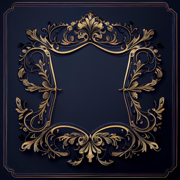 Photo antique retro royal luxury decorative ornamental frame