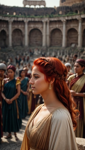 사진 고대 로마 소녀