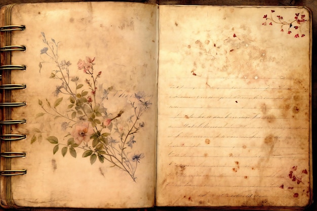 Antique Romance Journal Paper texture