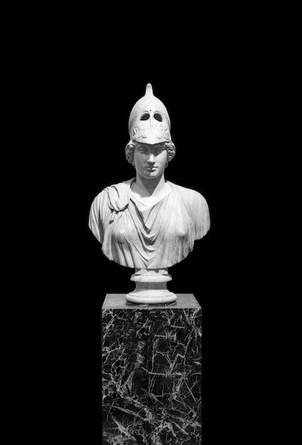 Photo antique sculptures isolate ancient greece marble classical sculpture on a blank background art body ...