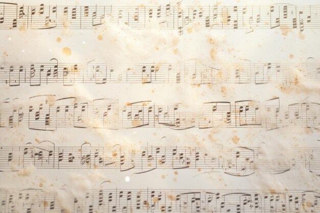 An antique sheet of music with handwritten notes Perfect for music enthusiasts or vintageinspired designs