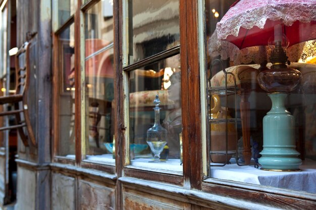 Antique shop in the street