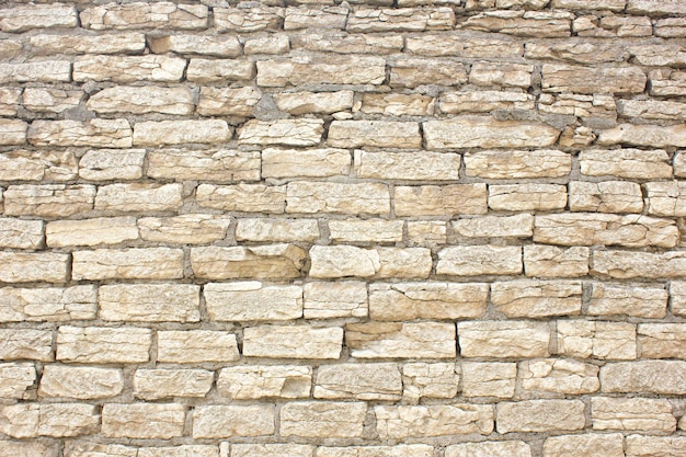 고풍스러운 석조 오래된 벽돌 벽 오래된 암벽