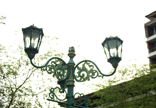 Antique Street Lamps in Yogyakarta City