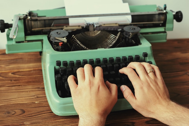 Antique Typewriter. Vintage Typewriter Machine