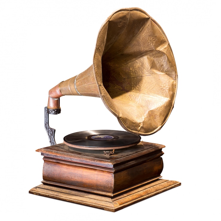 Photo antique vinyl record player