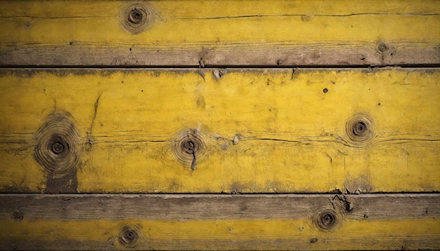 An antique wood texture painted with yellow color for background