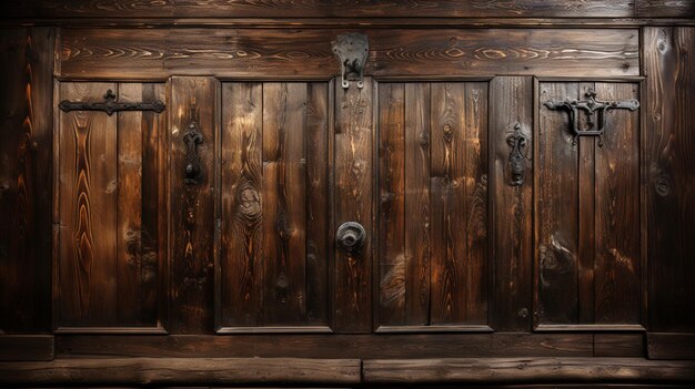 Antique Wooden Door Texture Background