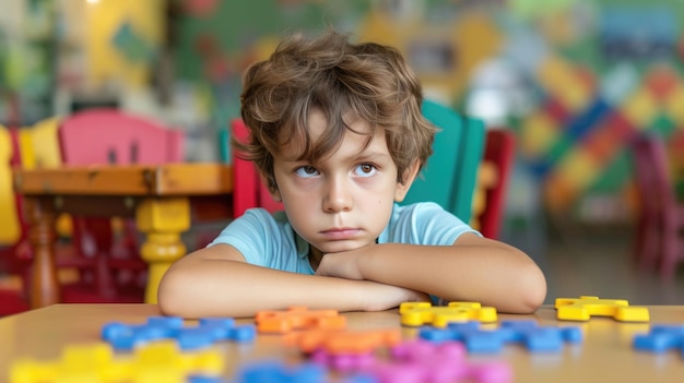 Foto antisociale kinderen met autisme