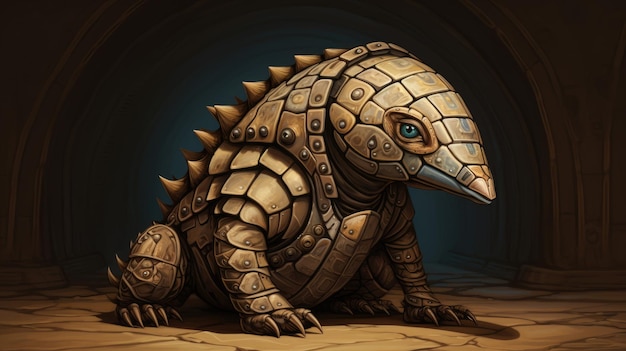 Antropomorfe Armadillo-tekeningen