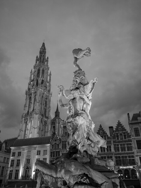 Photo antwerp city in belgium