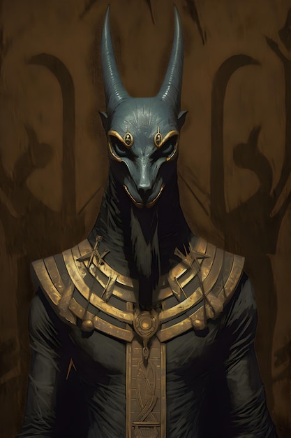 Anubis god illustratie