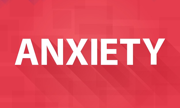 Anxiety mental health concept