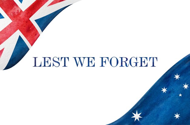 ANZAC Day Lest We Forget Beautiful wenskaart