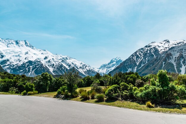 Photo aoraki mount cook the highest mountain in new zealand