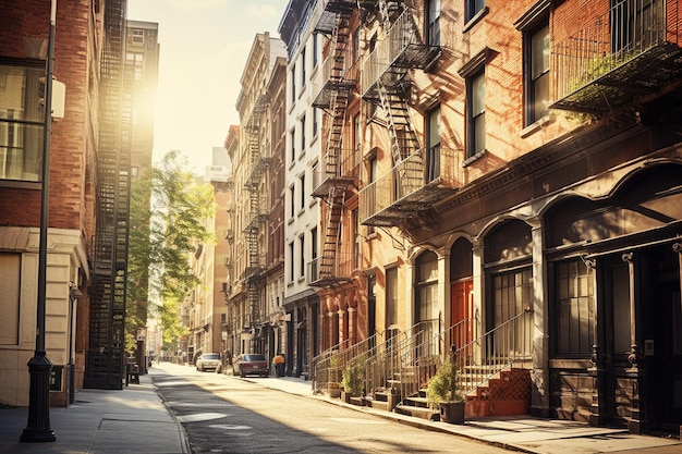 Photo apartment building in the city with copy space