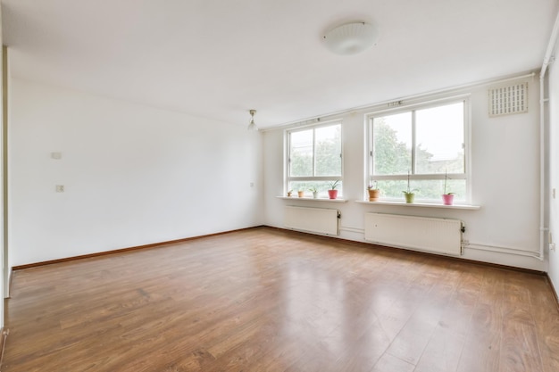 Apartment with two large windows