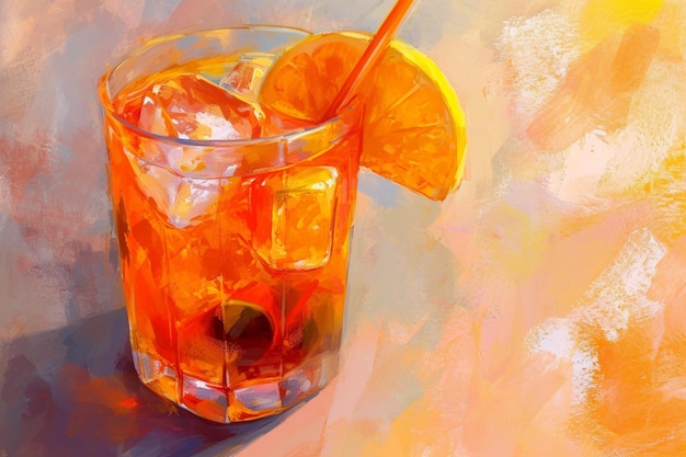 Photo aperol cocktail spritz generate ai