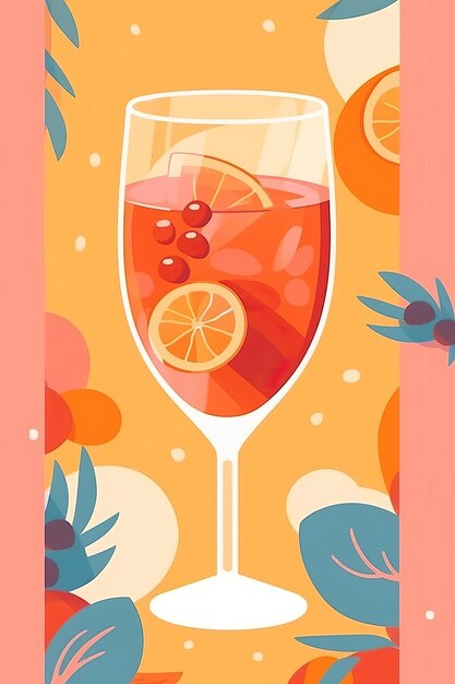 Aperol spritz drankje schilderkunst olieverf