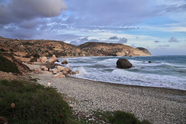 Aphrodite Beach aan de Middellandse Zee, Cyprus