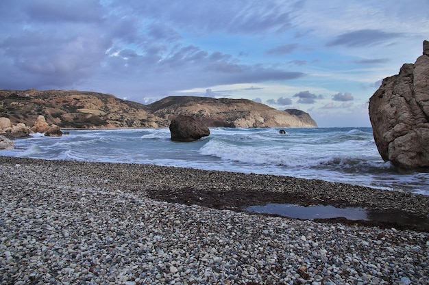 Aphrodite Beach aan de Middellandse Zee, Cyprus