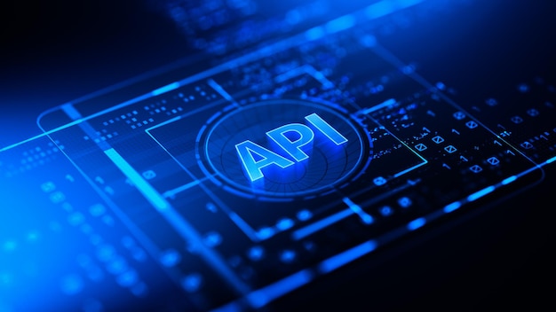 Api applicatie programmering interface concept digitale communicatie en softwareontwikkeling