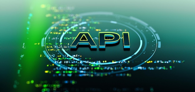 api application programming interface concept digital communication and software development