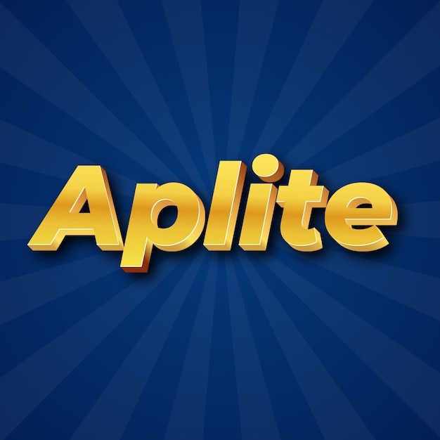 Aplite 텍스트 효과 골드 JPG 매력적인 배경 카드 사진 색종이 조각