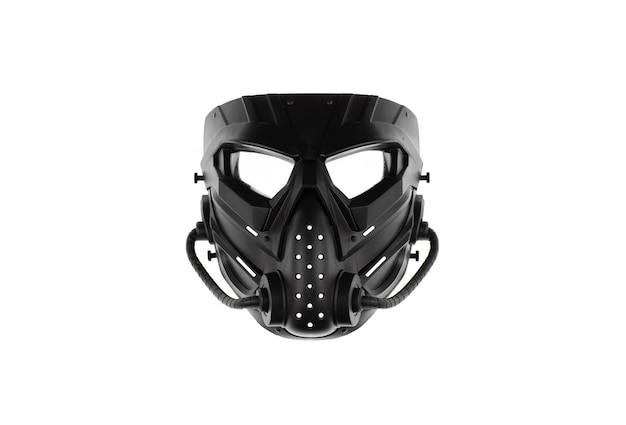 apocalypse black mask isolated on white background