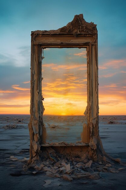 Photo apocalypse window frame