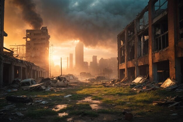 Apocalyptic Dystopia Urban Ruins