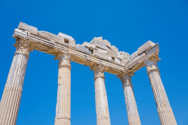 Apollo tempel in Side, Turkije.