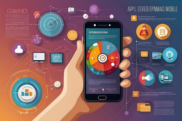 Photo app development for mobile phone programming and creating application