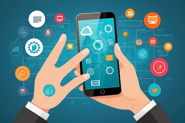 Premium AI Image | App development for mobile phone Programming and ...