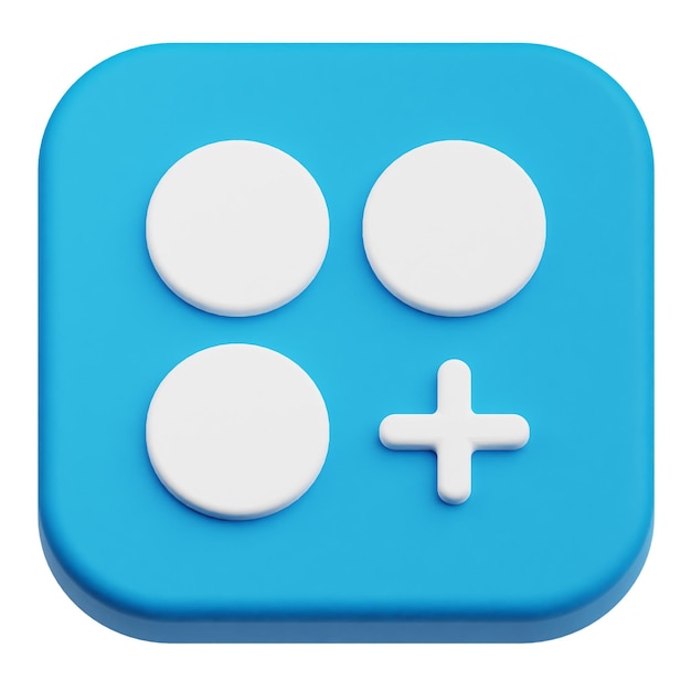 app user interface 3d icon isolated on the white background