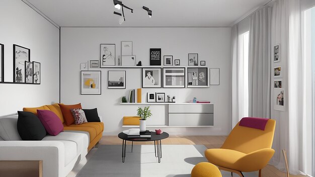 Foto appartement met minimaal ontwerp