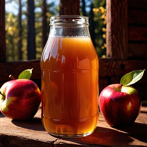 Foto appel cider appel likeur alcoholische drank gemengd drankje in bar pub