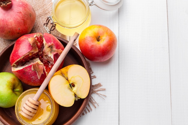 Appel en honing, traditioneel voedsel van Joods Nieuwjaar - Rosh Hashana.