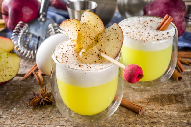 Appelcider zure kaartcocktail