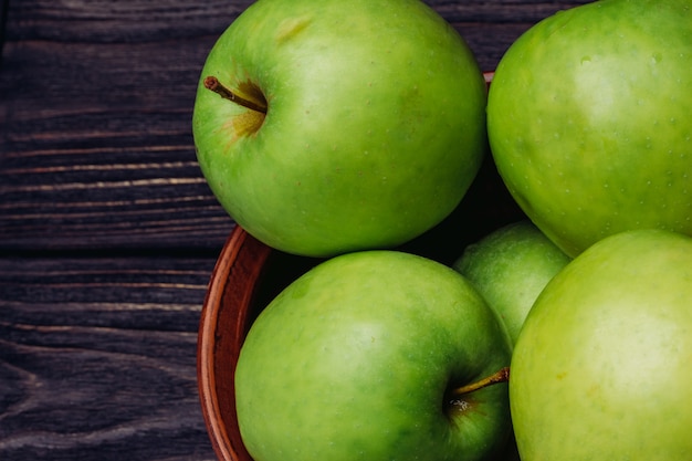 Appels groen bovenaanzicht