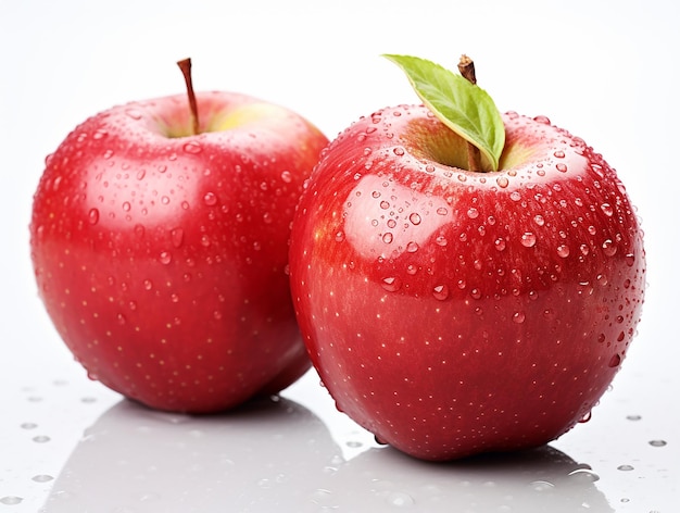 Appels op witte natuurlijke schoonheid