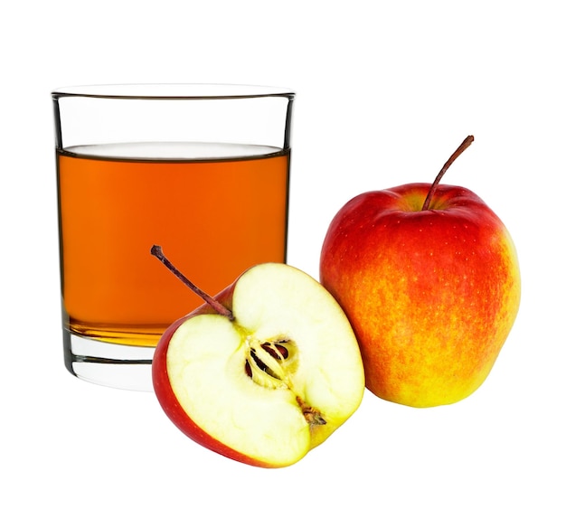 Appelsap in een glas