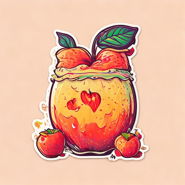 Appelsap sticker